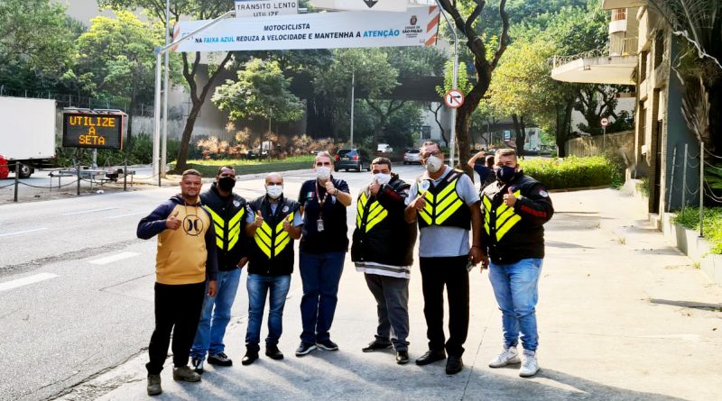 Faixa Azul | Participamos da inauguração desta grande vitória para o Motofrete de São Paulo